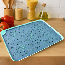 Multi-Purpose Snowflake Design Drain Tray for Kitchen Sink - dailyneed.life