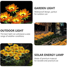 Garden Solar Sunflower Outdoor LED Light Inserted Ground Simulation Plant (4 Pcs Set) - dailyneed.life
