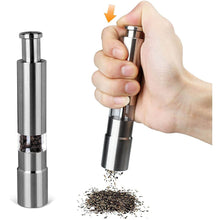 Stainless Steel Thumb Presser Salt and Pepper Grinder (1 Pc) - dailyneed.life