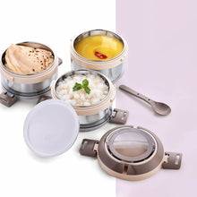 Ganesh Steko-3 Triple Layer Stainless Steel Insulated Lunch Box Set - dailyneed.life