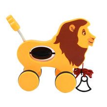 Lion Pull Along Toy, Baby Early Walking Pull Toy (1 Pc) - dailyneed.life