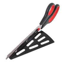 Stainless Steel Pizza Cutter Scissors Plastic Handle with Removable Spatula - dailyneed.life