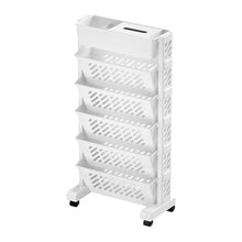 Movable Bookshelf, Large Capacity Rotatable Plastic Rolling Organization Shelf / Rack - dailyneed.life