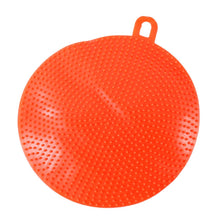 Red Silicone Dish Scrubber Sponge Mildew Free, Non Stick, Heat Resistant - dailyneed.life