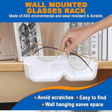 Wall Mount Sunglass Organizer Simple Space Saving Glasses Storage Box Eyewear Stand Holder for Showcase Bedroom Apartment With 2 pc Double Sided Adhesive Sticker (2 Pcs Set) - dailyneed.life