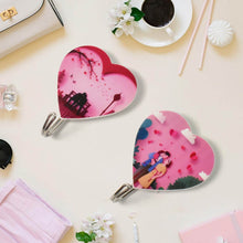 Multipurpose Strong Heart Shape Hook Self-Adhesive hooks (2 Pc Set) - dailyneed.life