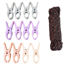 Cloth Drying Rope with Clips – Convenient and Durable Hanging Solution (12 Pc) - dailyneed.life
