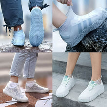 Non-Slip Silicone Rain Reusable Anti skid Waterproof Fordable Boot Shoe Cover (Large Size / 1 Pair / Mix Color) - dailyneed.life