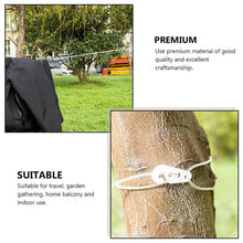 Clothesline Portable Travel Clothesline Adjustable with 2 Plastic Hooks (10 M Approx / 1 Pc) - dailyneed.life