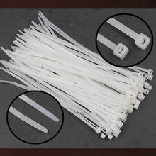 10Inch Nylon Self Locking Cable Ties, Heavy Duty Strong Zip Wire Tie. Pack of 100 - Black - dailyneed.life