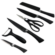 6 Pieces Professional Kitchen Knife Set, Meat Knife, Chef's Knife with Non-Slip Handle for Home, Kitchen and Restaurant with Chef Peeler and Scissor (Stainless Steel / 6 Pcs Set) - dailyneed.life