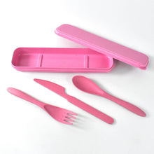 4 in 1 Travel Utensils Plastic Spoons and Forks Sets for Lunch Box (3 Pc With Case) - dailyneed.life