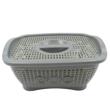 Multipurposes Plastic Basket, Organizer for Kitchen, Countertop, Cabinet, Bathroom with Lid, Plastic Storage Basket For Store Fruits, Vegetables, Magazines, Cosmetics, Stationary (1 Pc / Mix Color ) - dailyneed.life