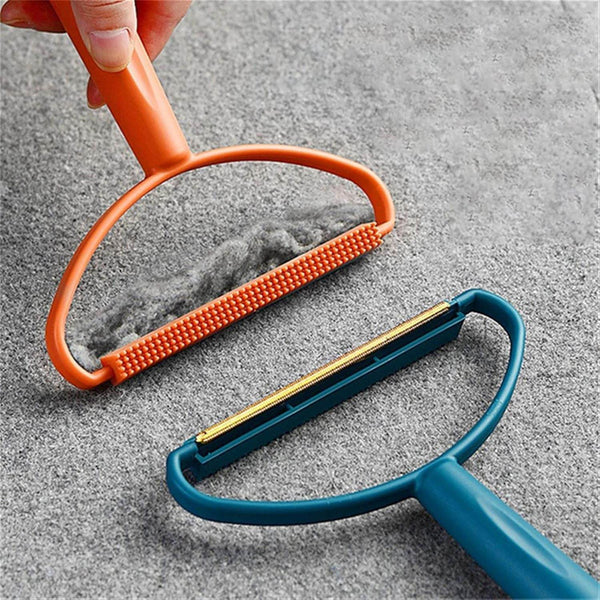 2-in-1 Portable Lint Remover – Long-Handle Brush & Sticky Roller for Clothes, Furniture & Carpets (1 Pc) - dailyneed.life