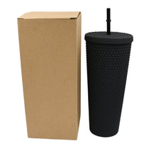 Reusable Studded Tumbler with Straw & Leak Proof Lid (1 Pc, Mix Colors) - dailyneed.life