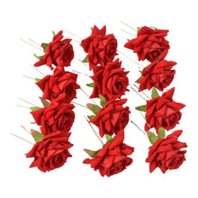 Hair Clip Red Rose Bridal Hair Pins Rose (12 Pcs Set / Red Color Only), Hair accessories - dailyneed.life