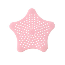 Baby Pink Silicone Star Shaped Sink Filter Bathroom Hair Catcher Drain Strainers for Basin - dailyneed.life