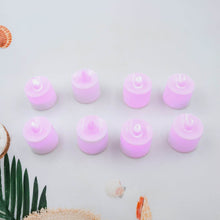 Pink Flameless LED Tealights, Smokeless Plastic Decorative Candles - Led Tea Light Candle For Home Decoration , Diwali (Pack Of 8pc) ( Diya , Divo , Diva , Deepak , Jyoti) - dailyneed.life