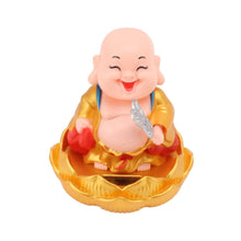 Solar Power Moving Buddha Car Ornament (1 Pc) - dailyneed.life
