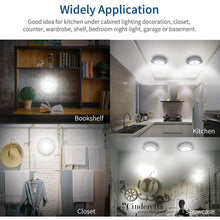 LED Light Under Closet Battery Powered Closet Wall Lamp with Remote Control Bedroom Kitchen Set of 3 LED Lights And 1 Remote Control (Battery Not Included) - dailyneed.life