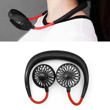 Hand Free Personal Fan - Portable USB Battery Rechargeable Mini Fan - Headphone Design Wearable Neckband Fan Necklance Fan Cooler Fan for Home, Sport, Camping, Beach, Travel, Office - dailyneed.life