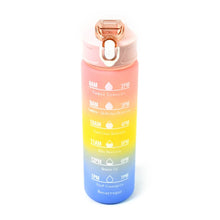Plastic Colorful Motivational Water Bottle with Straw (750 ML) - dailyneed.life