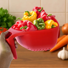 Apex Multi-Functional Plastic Strainer Bowl with Ergonomic Handle (1 Pc) - dailyneed.life