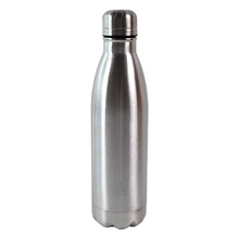 Silver Stainless Steel Water Bottle Approx 500 ML (1 Pc) - dailyneed.life