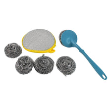 6 in 1 Kitchen Cleaning Set Handy Free Stainless Steel Scrubber - dailyneed.life