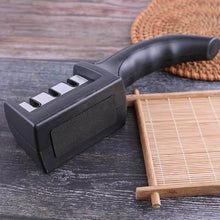 Manual Red & Black Knife Sharpener 3 Stage Sharpening Tool for Ceramic Knife and Steel Knives. - dailyneed.life
