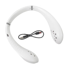 Portable USB Rechargeable Neck Fan – Wearable, 3 Speeds, Headphone Design - dailyneed.life