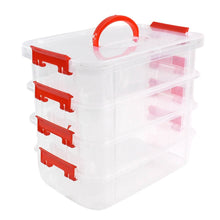 4-Layer Transparent Multipurpose Plastic Storage Box - dailyneed.life