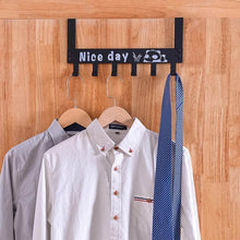 Heavy-Duty Carbon Steel Door Hook Hanger Rack (2 pc / 6 Hook / Black) - dailyneed.life