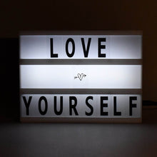 Black Mini A6 Magnetic Cinematic Light Box with 82 Characters and 10 Emojis (1 Set) - dailyneed.life