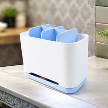 6 Compartment Multi Purpose Organizer Toothbrush Holder Stand Plastic Caddy (1 Pc) - dailyneed.life