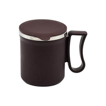 Coffee Mug with Lid and Handle-Plastic Covered Stainless Steel Mug (Random Color, Approx 200 ML) - dailyneed.life