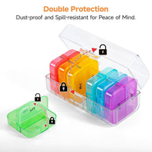 Weekly 7 Day Rainbow Color Pill Organizer Box - dailyneed.life
