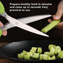 Multifunction Vegetable Stainless Steel Herbs Scissor with 3 Blades - dailyneed.life