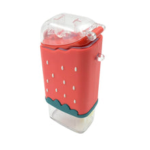 Portable Cute Water Bottle for Kids, Unique Ice Cream Shape water cup, sicle Shaped Plastic Kettle with Straw, Adjustable Shoulder Strap, BPA free, Leakproof (300 ML) - dailyneed.life