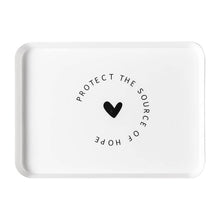Elegant Printed Plastic Serving Tray with Motivational Quote - dailyneed.life