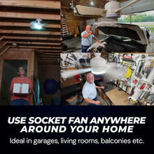 Original Cool LED Socket Fan Light – Ceiling Fan Replacement, 1000 Lumens/5000K, Remote Controlled (Remote Battery Not Included) - dailyneed.life