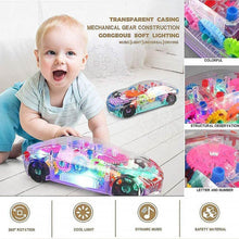 Automatic 360 Degree Rotating Transparent Gear Concept Car with Musical and 3D Flashing Lights Toy for Kids Boys & Girls (Multicolor / Battery Not Included) - dailyneed.life