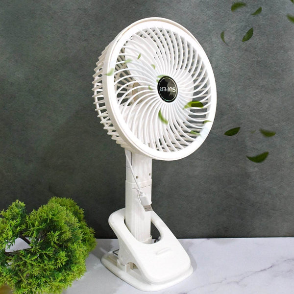 Multifunctional USB Desk Fan – Clip-On Plug & Play Fan, 1 Pc with Brown Box (On / Off Switch Not Provided) - dailyneed.life