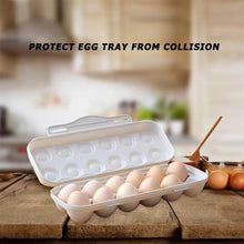 18 Grid Egg Holder Storage, Shock-Proof Egg Container with Buckle, Egg Carrier, Egg Tray, Egg Shelter, Effective Full Seal, Egg House use for Fridge, Camping, Kitchen - dailyneed.life