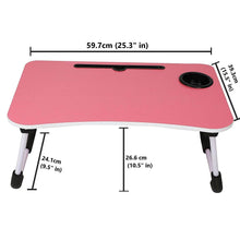 Multi-Purpose Foldable Laptop Desk for Study & Reading (Pink) - dailyneed.life