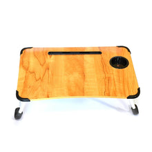 Laptop Table Foldable Portable Notebook Bed Lap Desk Tray Stand Reading Holder with Coffee Cup Slot for Breakfast, Reading & Movie Watching. - dailyneed.life