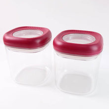 Supermom Transparent Twist Lock Kitchen Storage Container Set (Approx 800ML & 2Pc) - dailyneed.life