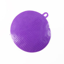 Purple Silicone Dish Scrubber Sponge Mildew Free, Non Stick, Heat Resistant - dailyneed.life