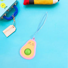 Cute Avocado-Shaped Mini Push Pop Keychain Toy with Strap (1 Pc) - dailyneed.life