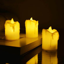 Set of 24 Multicolor Flameless Melted Design Candles for Decoration, Diwali - dailyneed.life
